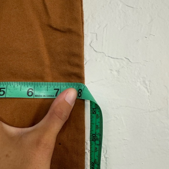 AMERICAN APPAREL HIGH WAISTED DISCO PANTS IN TAN DENIM sz SMALL - Picture 7 of 11